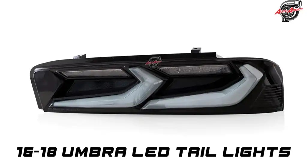 2016-18 Camaro Umbra Sequential LED Taillights Gloss BLK/ Smoke