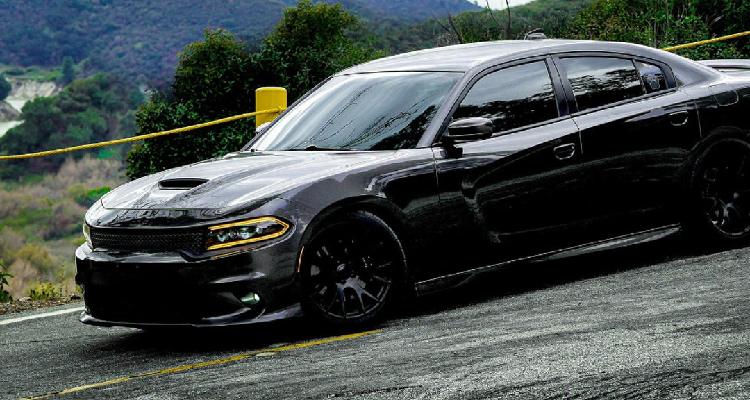 2015-23 Dodge Charger LUXX-Series LED Projector Headlights Alpha-Black