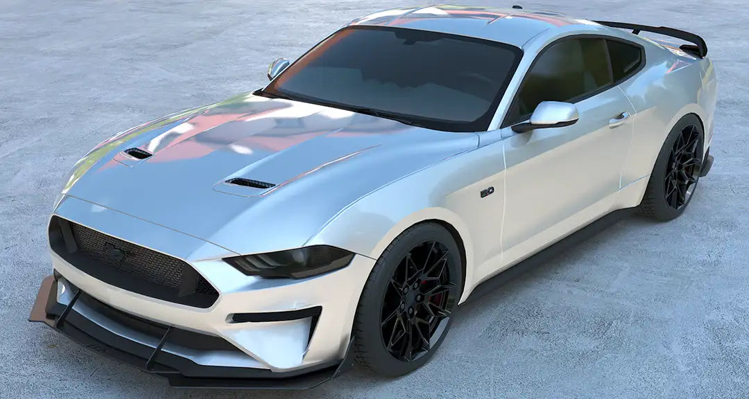 2018-23 S550 Mustang EMP Divisor de aire delantero de aluminio con o sin alas