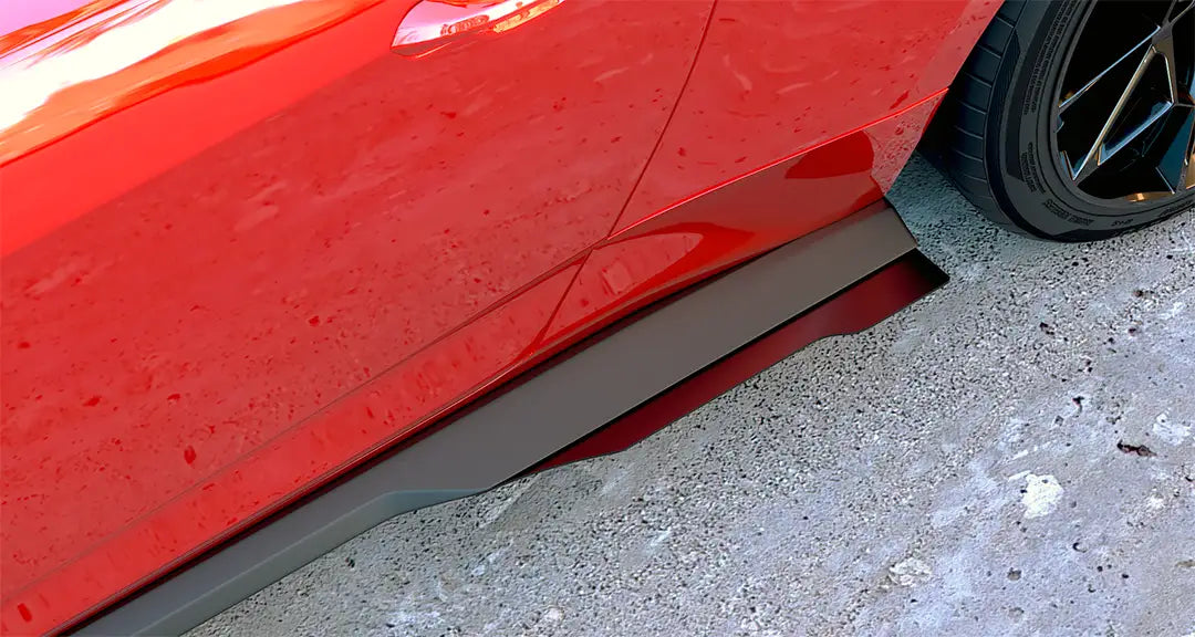 2015-24 S550 S650 Mustang EMP Faldones laterales de aluminio o ABS