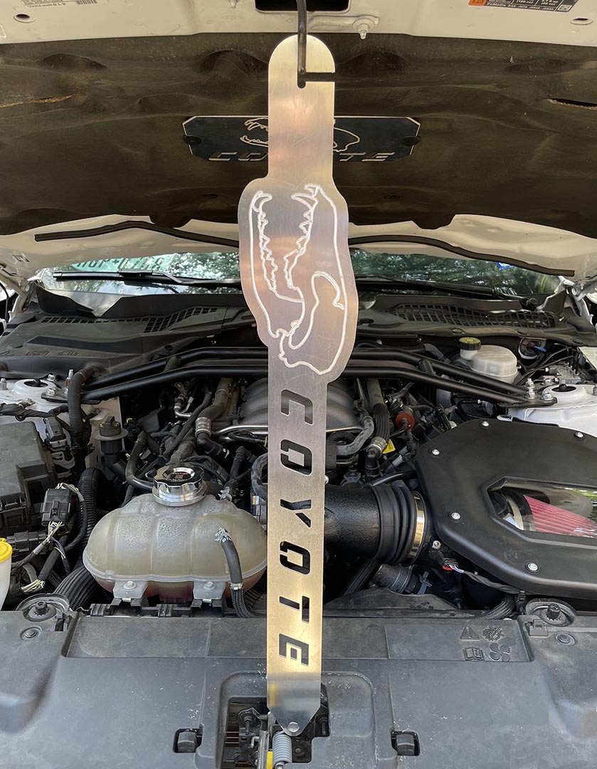 EMP S550 Mustang Aluminum Coyote Skull Hood Prop