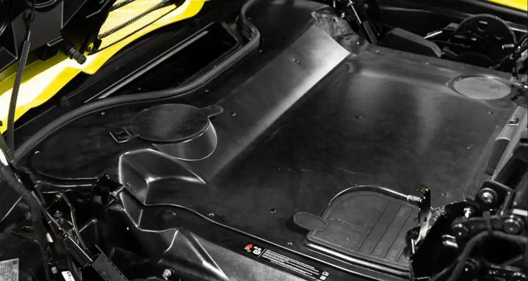 C8 Corvette Convertible Carbon Fiber Clear Engine Bay Cover