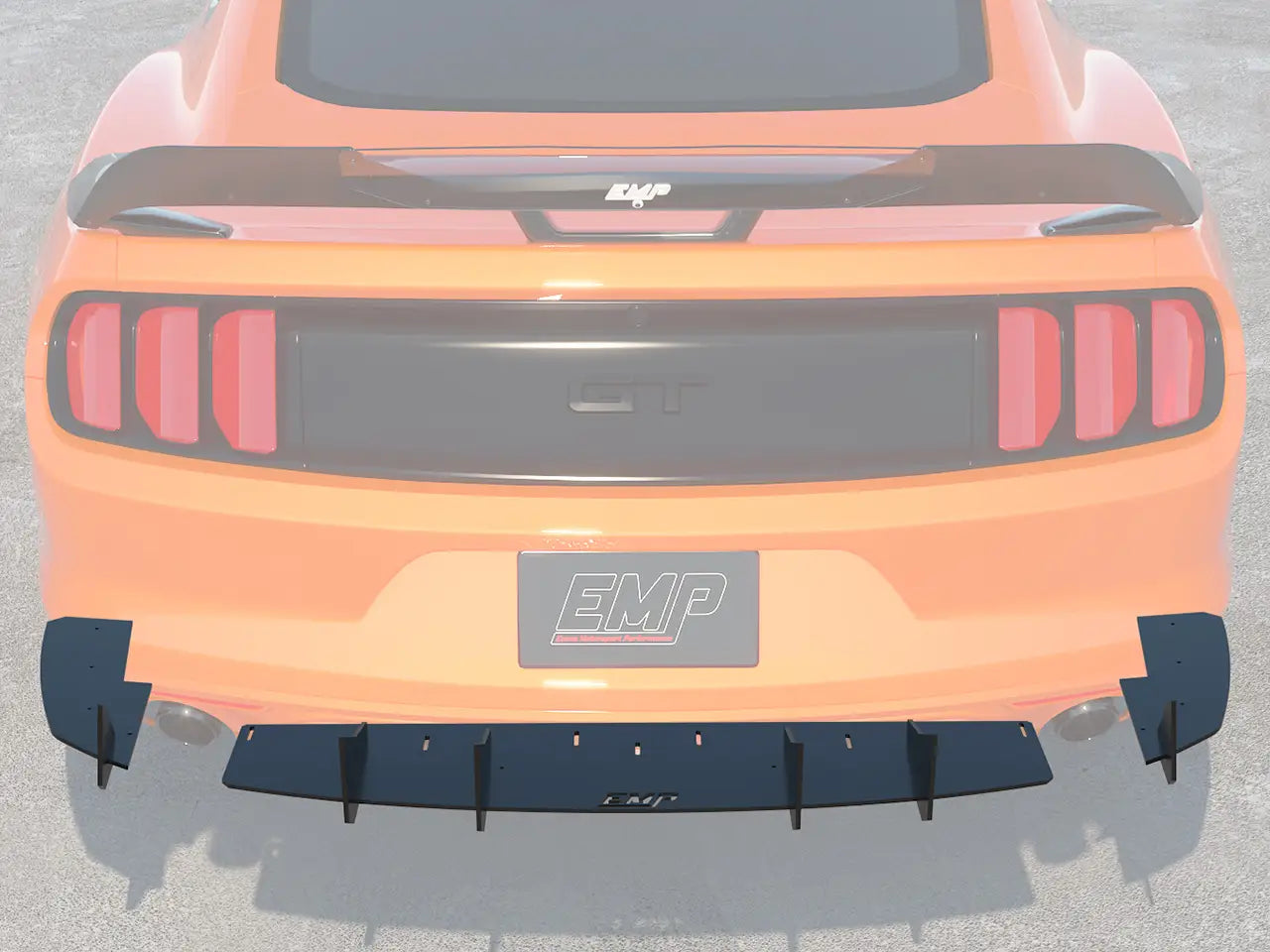 2015-23 S550 Mustang EMP Rear Diffuser V2