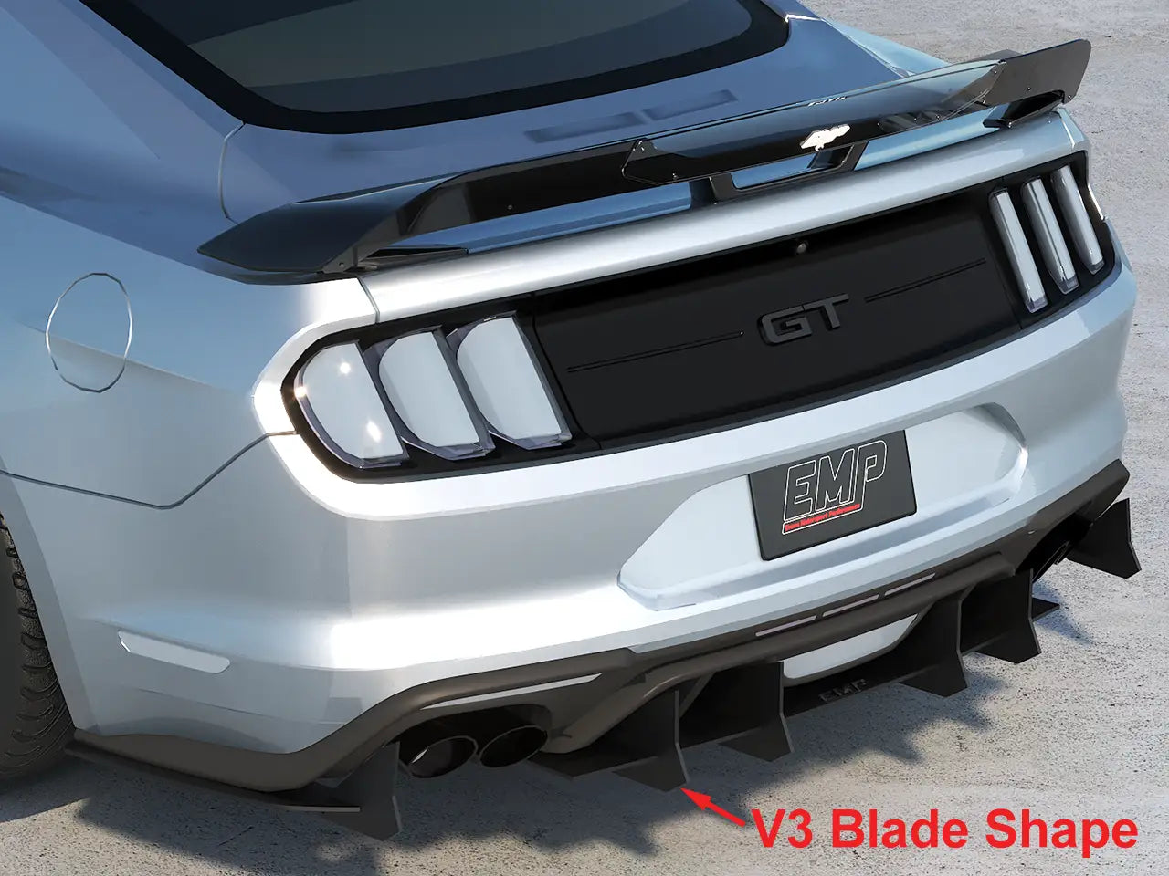 2015-23 S550 Mustang EMP Aluminum Rear Diffuser