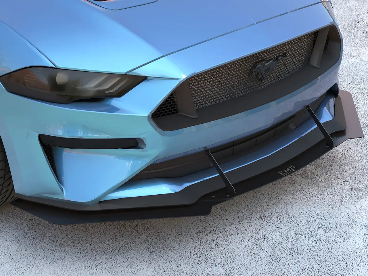 2018-23 S550 Mustang EMP Aluminum Front Air Splitter