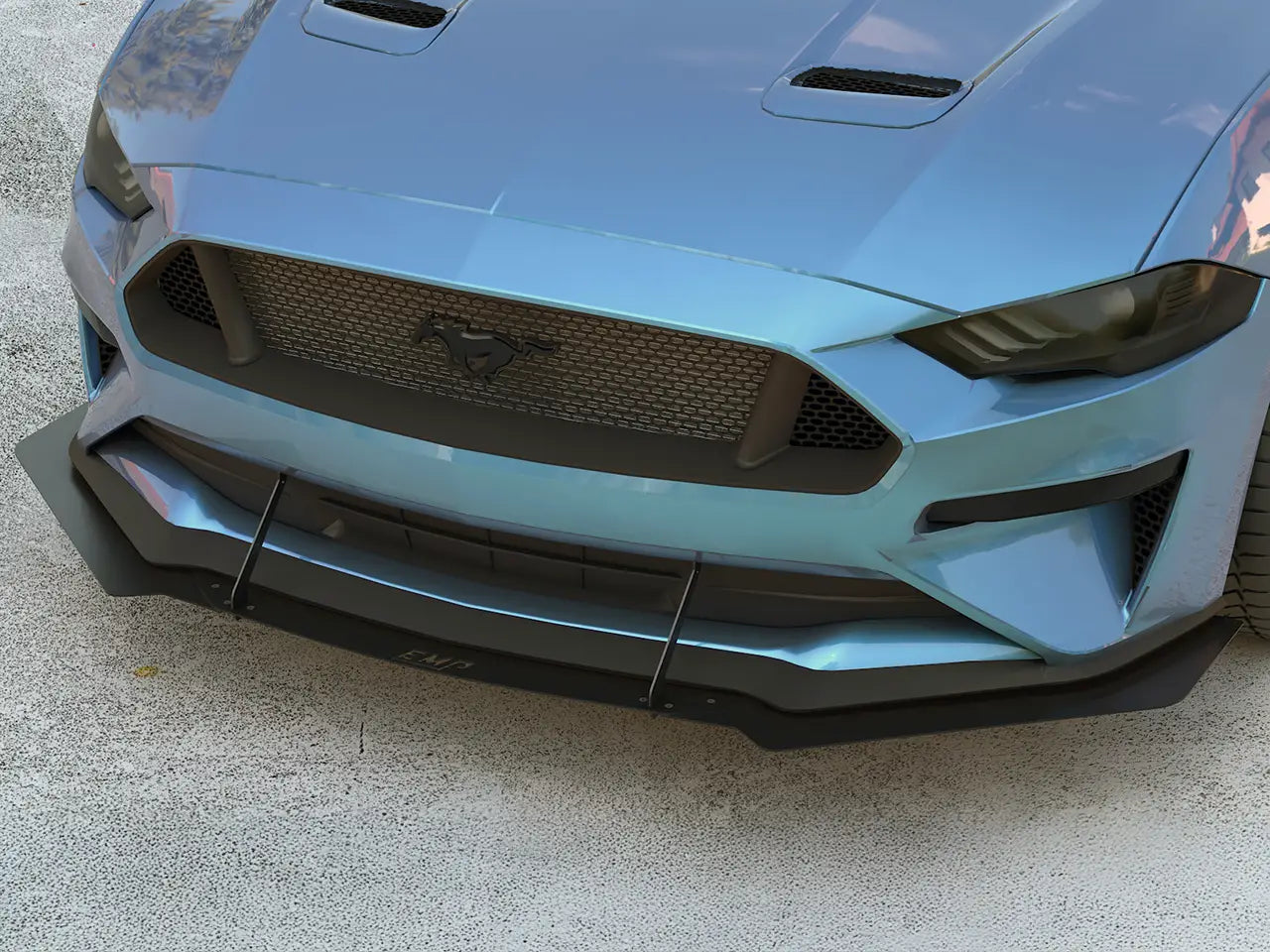 2018-23 S550 Mustang EMP Aluminum Front Air Splitter