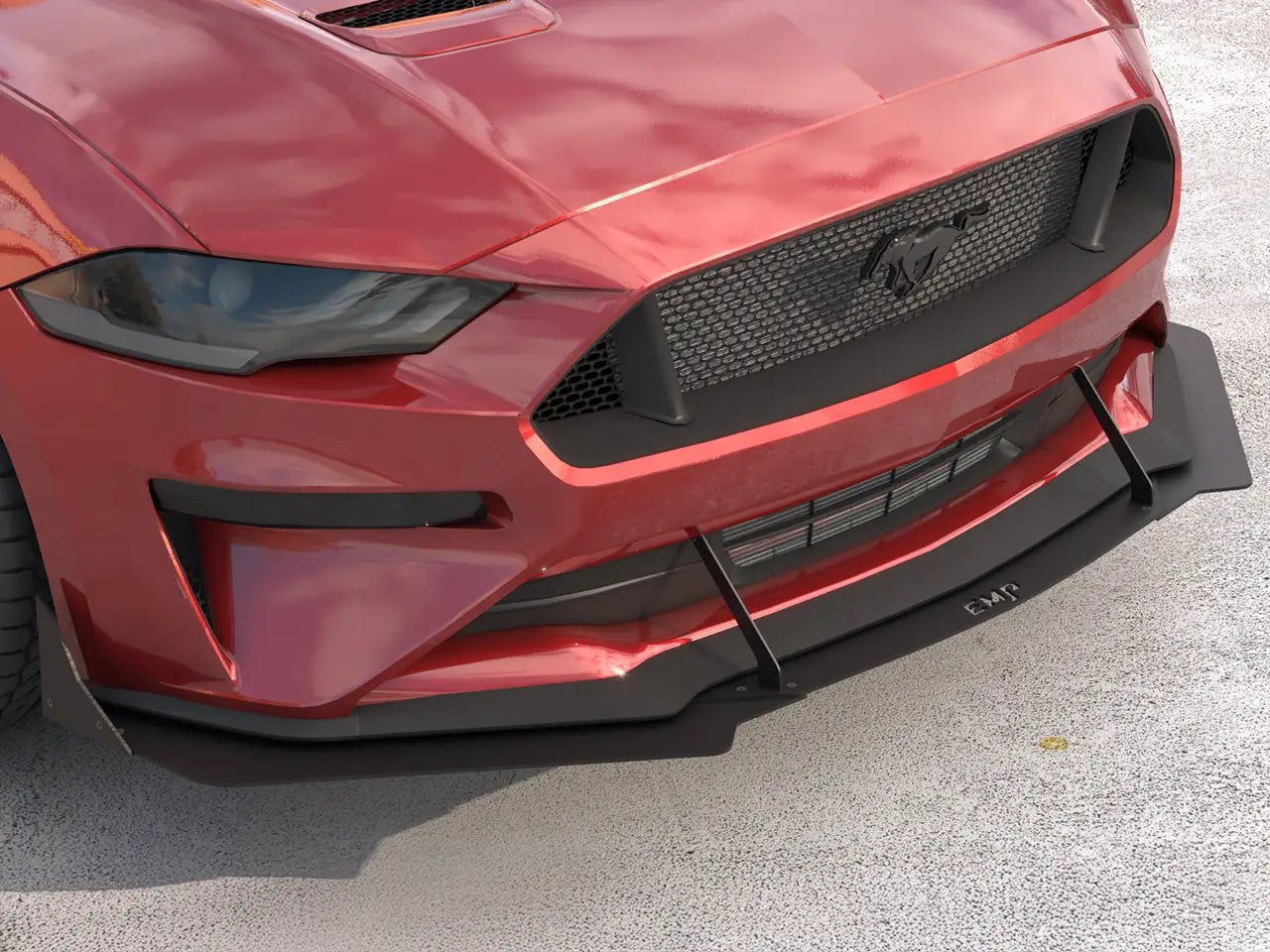 2018-23 S550 Mustang EMP Aluminum Front Air Splitter