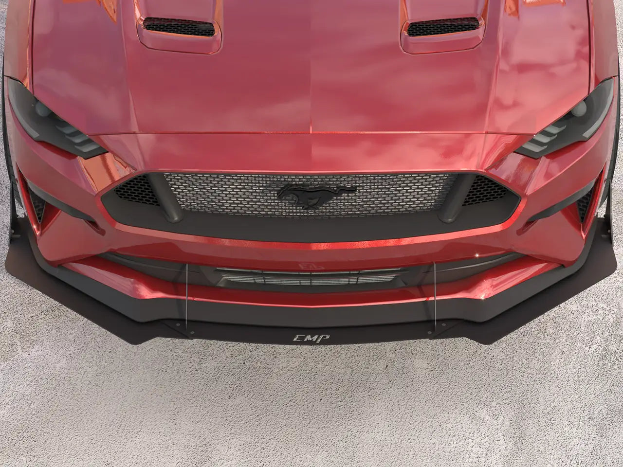 2018-23 S550 Mustang EMP Aluminum Front Air Splitter