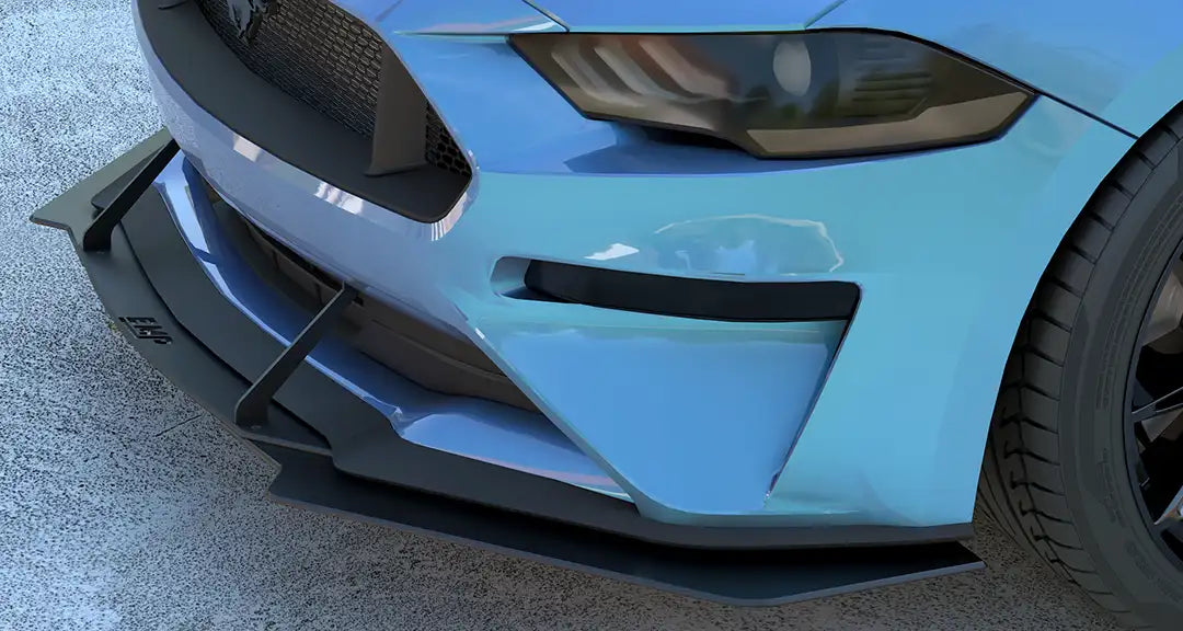 2018-23 S550 Mustang EMP Divisor de aire delantero de aluminio con o sin alas