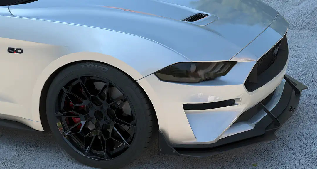 2018-23 S550 Mustang EMP HDPE Front Air Splitter w/ or w/o Wings