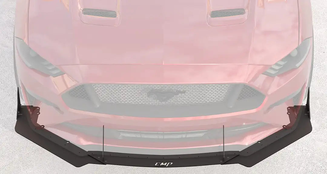 2018-23 S550 Mustang EMP Divisor de aire delantero de aluminio con o sin alas