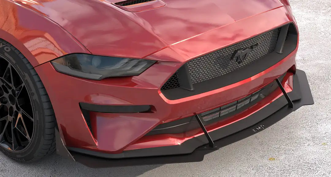 2018-23 S550 Mustang EMP Divisor de aire delantero de aluminio con o sin alas