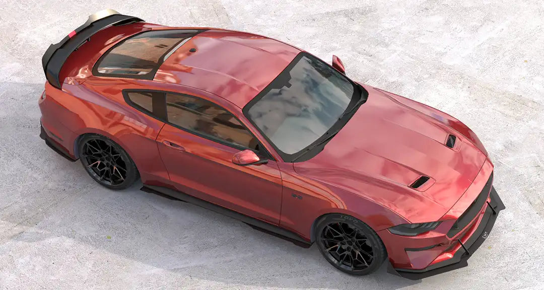 2018-23 S550 Mustang EMP Divisor de aire delantero de aluminio con o sin alas