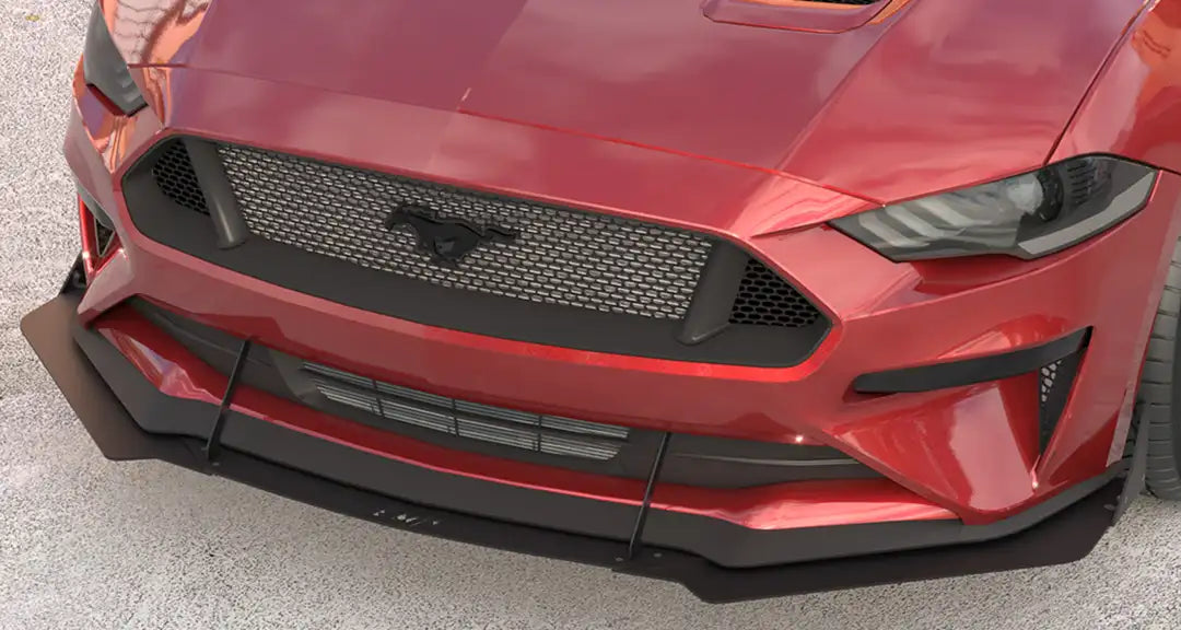 2018-23 S550 Mustang EMP Divisor de aire delantero de aluminio con o sin alas