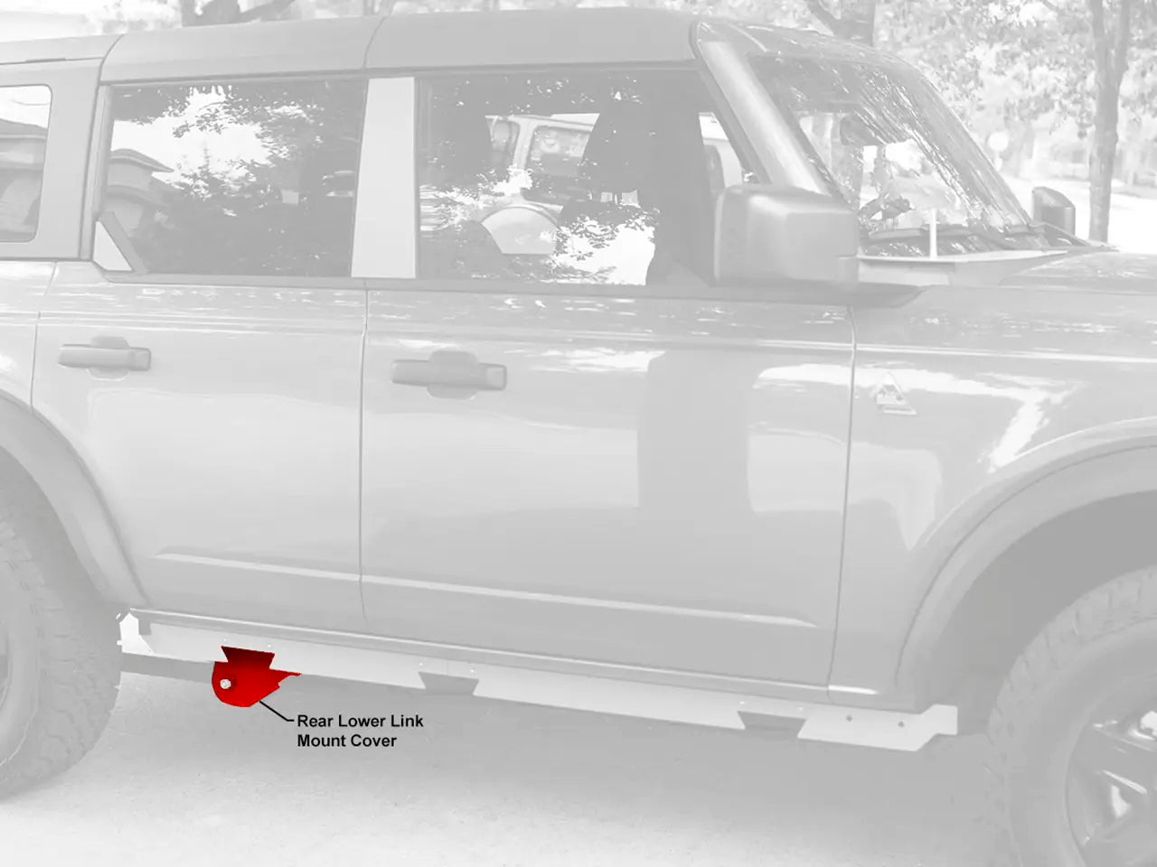 2021-26 Bronco EMP Aluminum Rear Lower Link Mount Covers