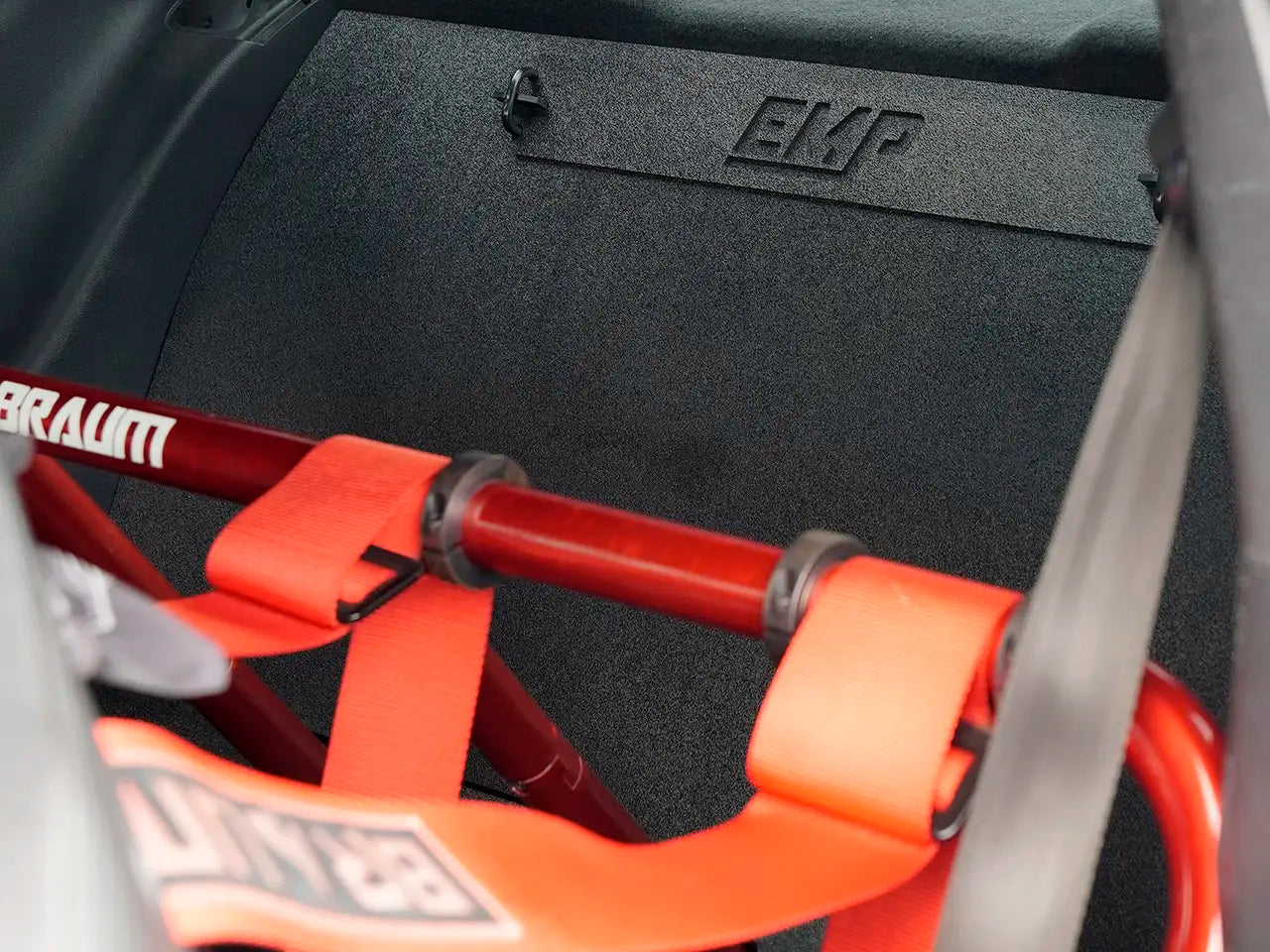 2015-23 S550 Mustang EMP Rear Seat Delete for BRAUM Harness Bar