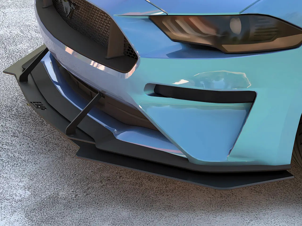 2018-23 S550 Mustang EMP HDPE Front Air Splitter