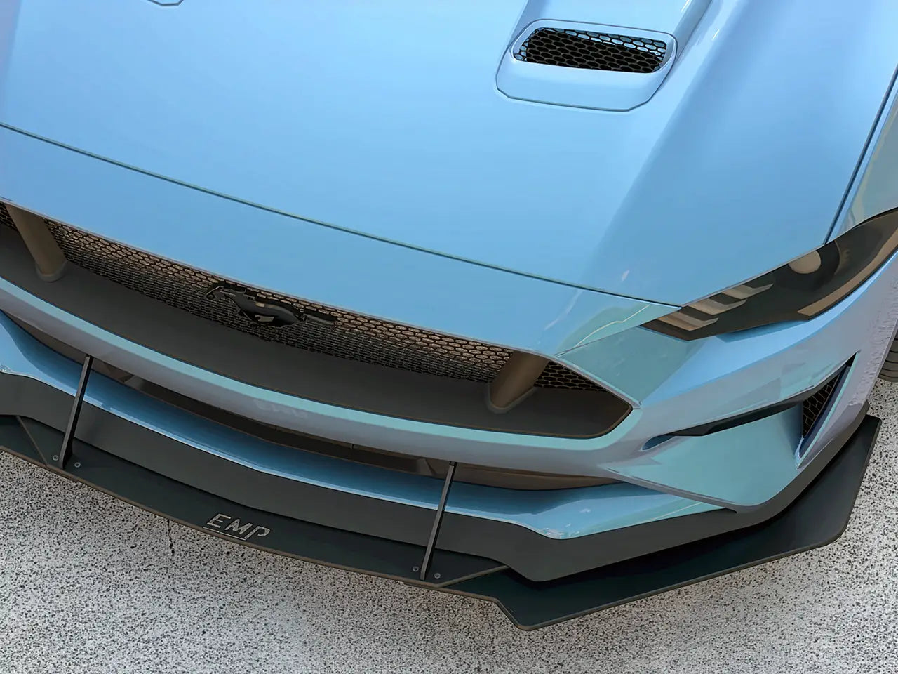 2018-23 S550 Mustang EMP HDPE Front Air Splitter