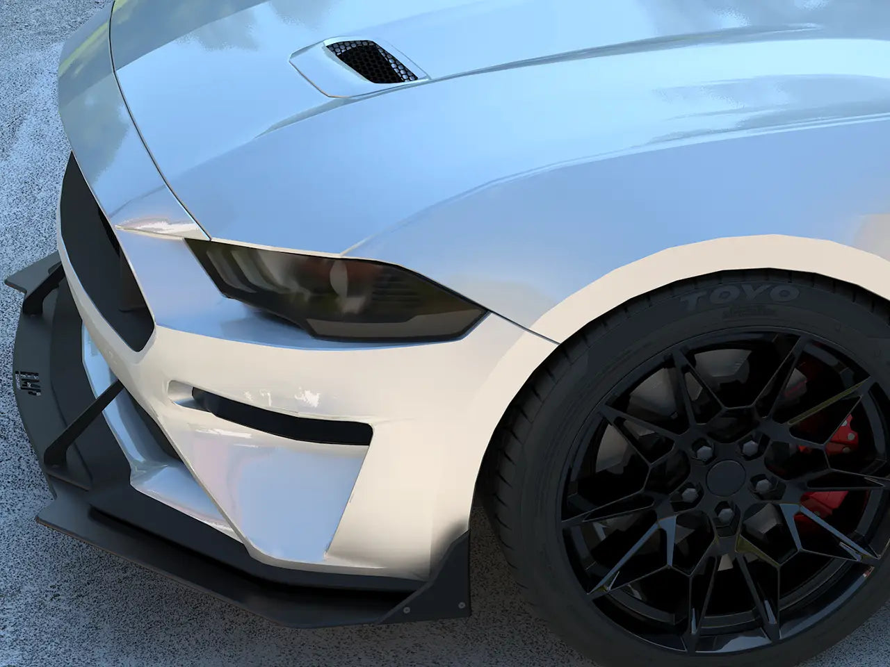 2018-23 S550 Mustang EMP HDPE Front Air Splitter