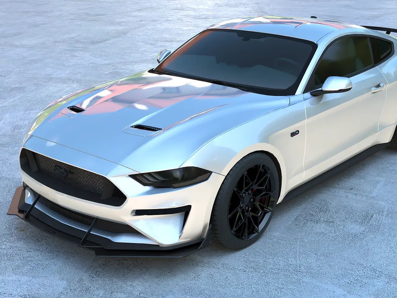 2018-23 S550 Mustang EMP HDPE Front Air Splitter