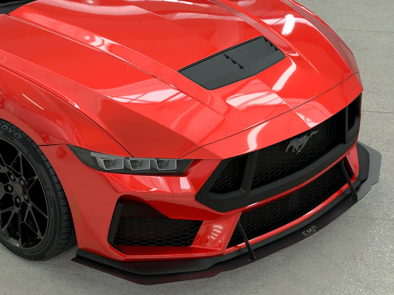 2024+ S650 Mustang EMP Aluminum Front Air Splitter w/ or w/o Wings