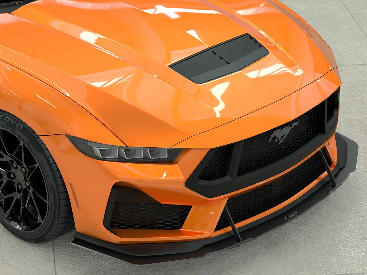 2024+ S650 Mustang EMP Front Air Splitter w/ or w/o Wings