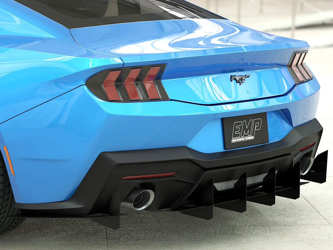 2024+ S650 Mustang EMP Aluminum Rear Diffuser V2