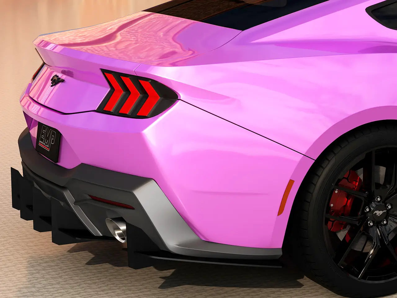 2024+ S650 Mustang EMP Aluminum Rear Diffuser V2