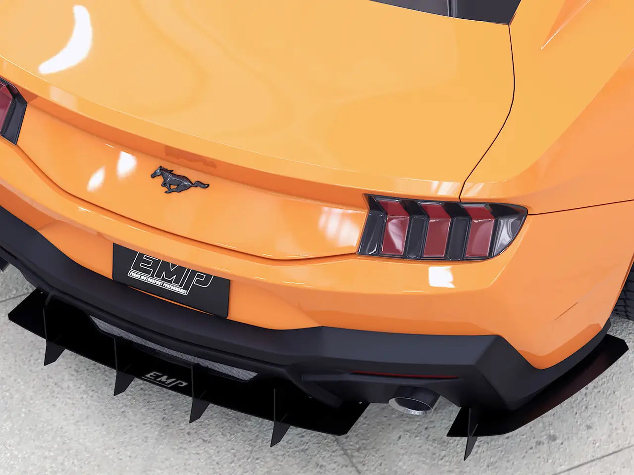 2024+ S650 Mustang EMP Aluminum Rear Diffuser V3
