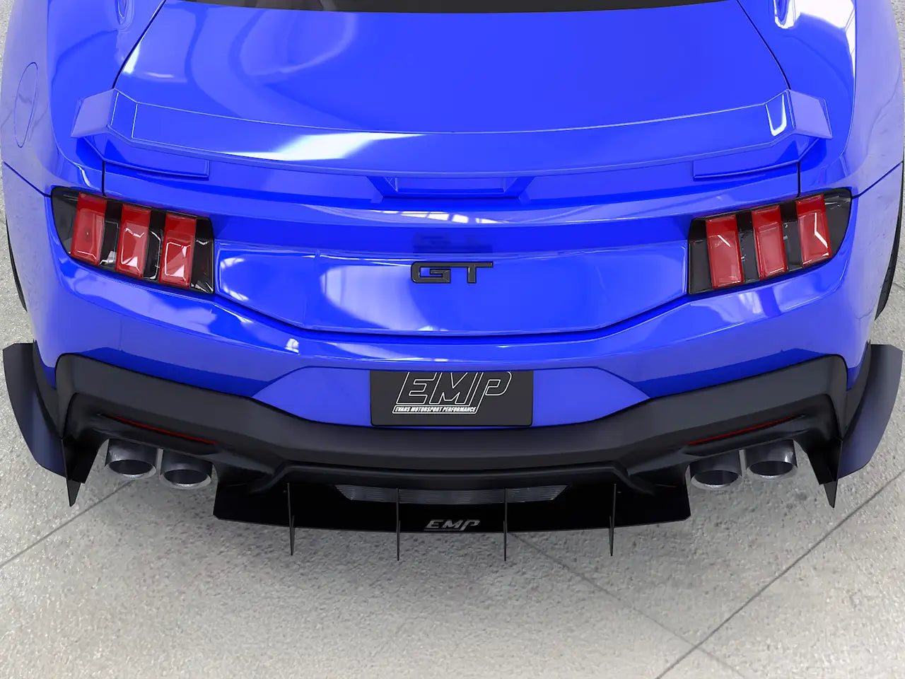 2024+ S650 Mustang EMP Aluminum Rear Diffuser V2