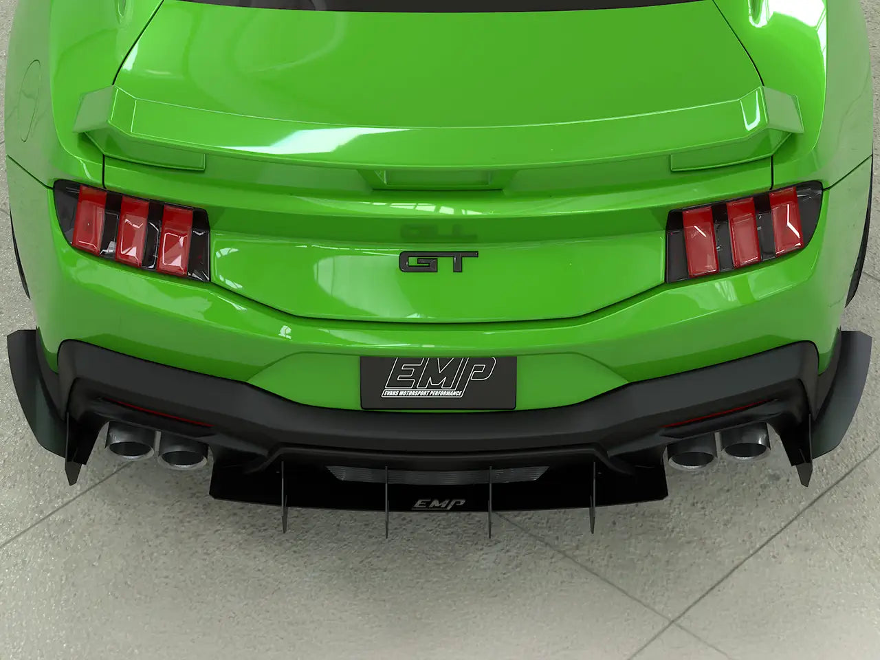 2024+ S650 Mustang EMP Aluminum Rear Diffuser V1