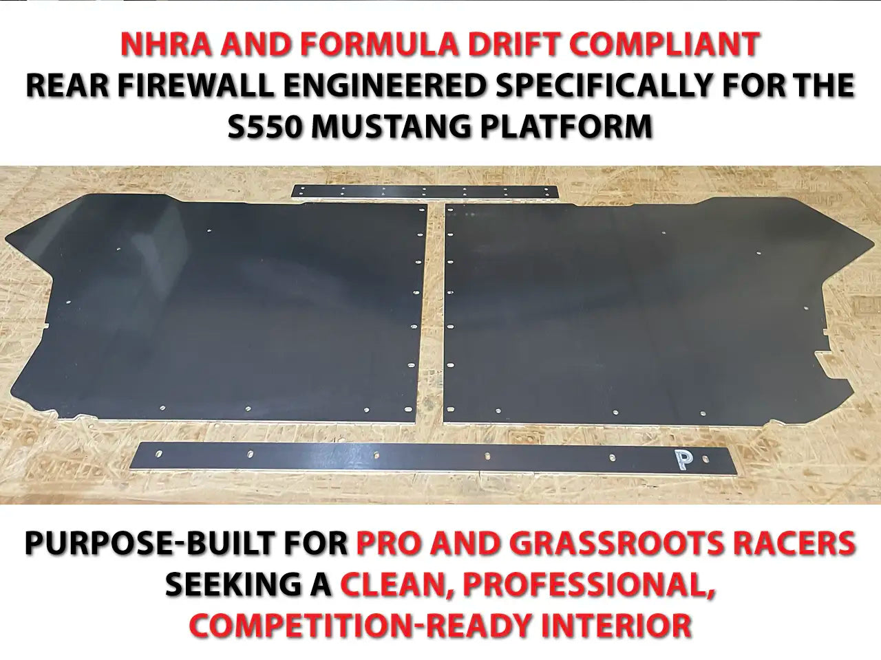 2015-23 S550 Mustang EMP Aluminum Rear Firewall