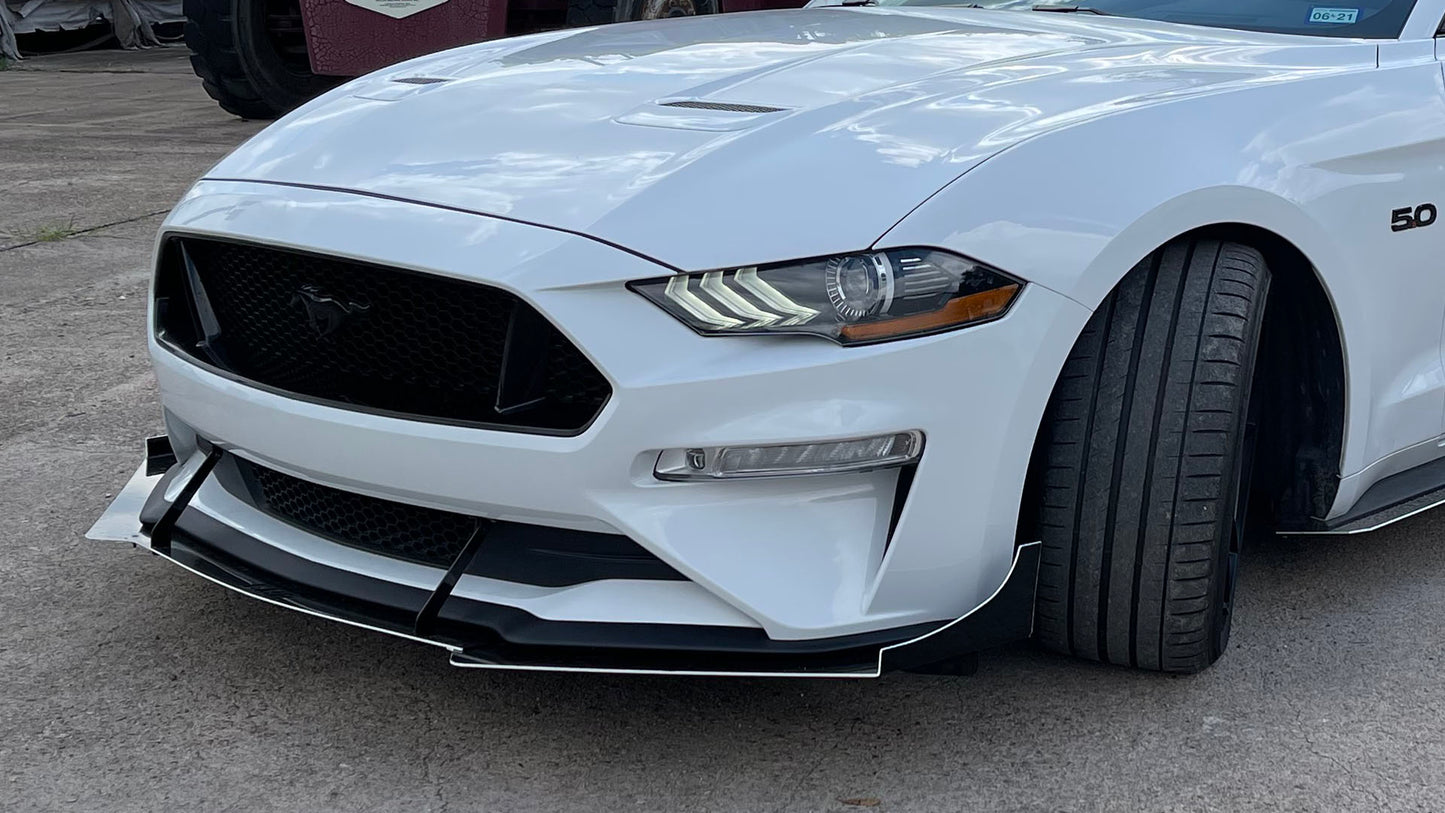 2018-23 S550 Mustang EMP Aluminum Front Air Splitter w/ or w/o Wings