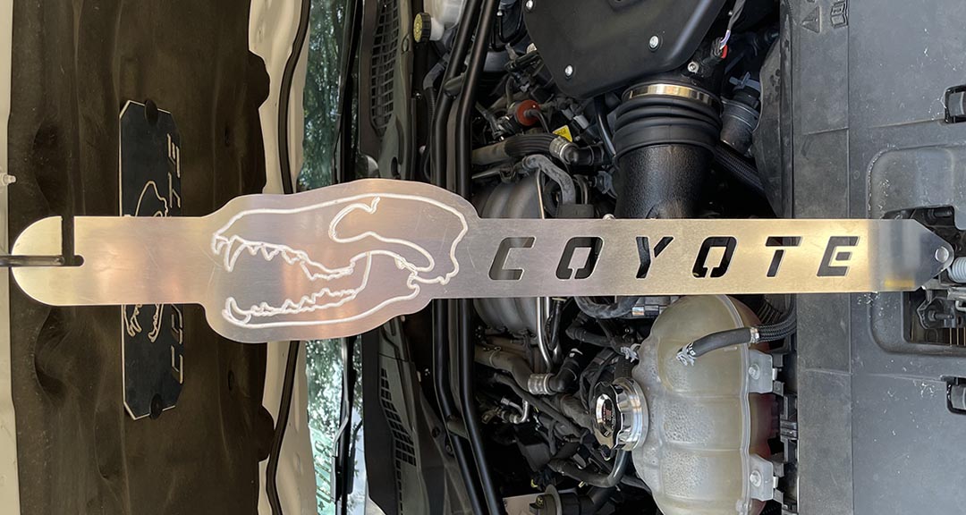 EMP S550 Mustang Aluminum Coyote Skull Hood Prop